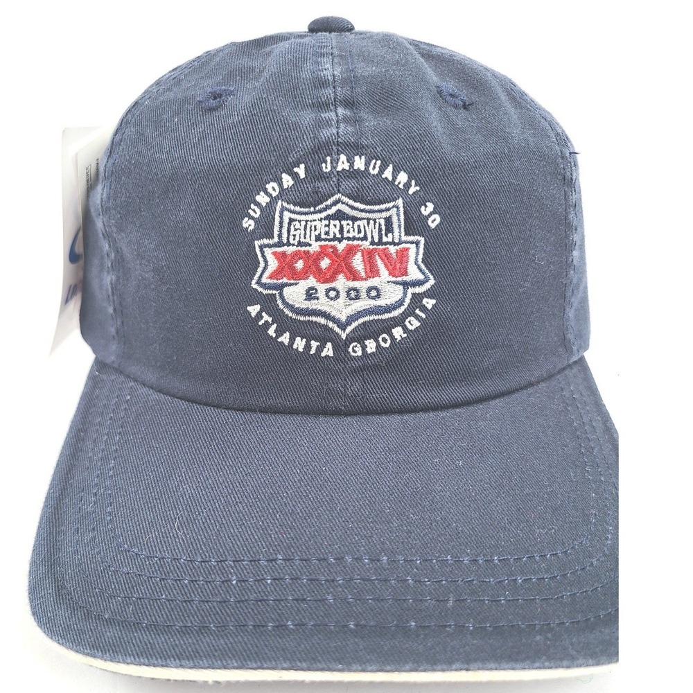Vintage 2000 Logo Athletic Super Bowl XXXIV Atlanta Strapback Hat NFL Sportswear
